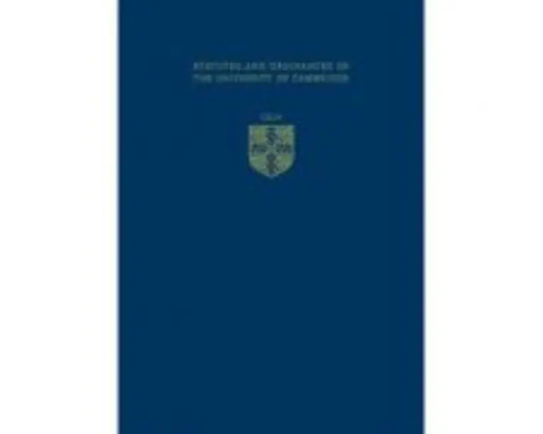 Statutes and Ordinances of the University of Cambridge 2014