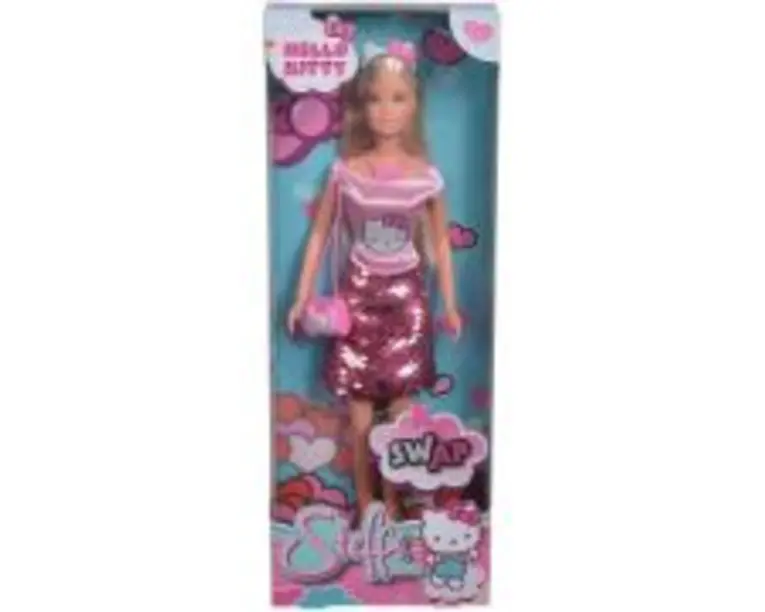 Papusa Steffi cu fusta cu paiete Hello Kitty, Steffi Love