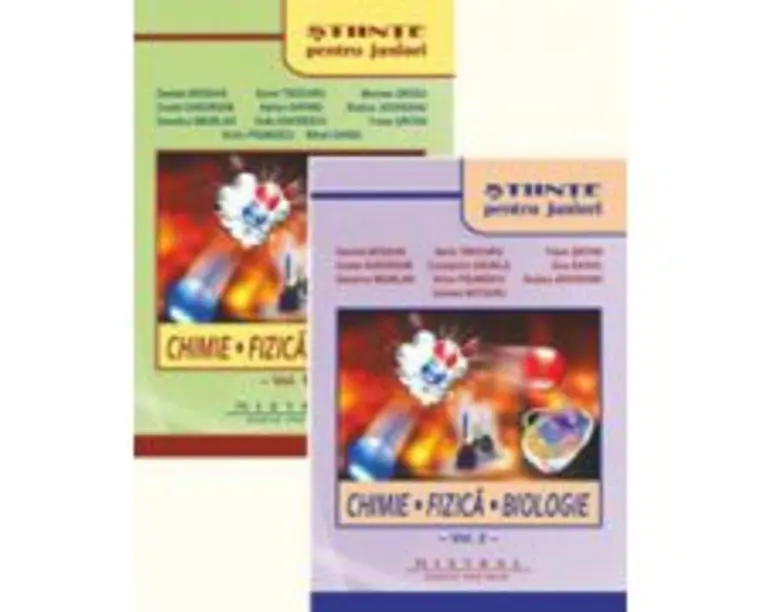 Stiinte pentru juniori, Set doua volume, Chimie, Fizica, Biologie (Olimpiada de Stiinte pentru Juniori ) Editia 3-a - Dan Bogdan