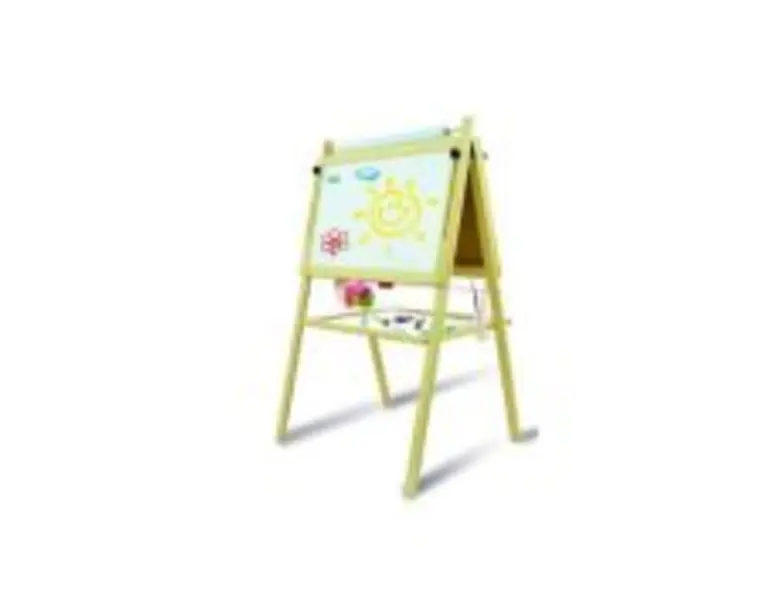 Tablita de Lemn Magnetica / Ajustabila / 2 Fete /115cm + Suport + Accesorii