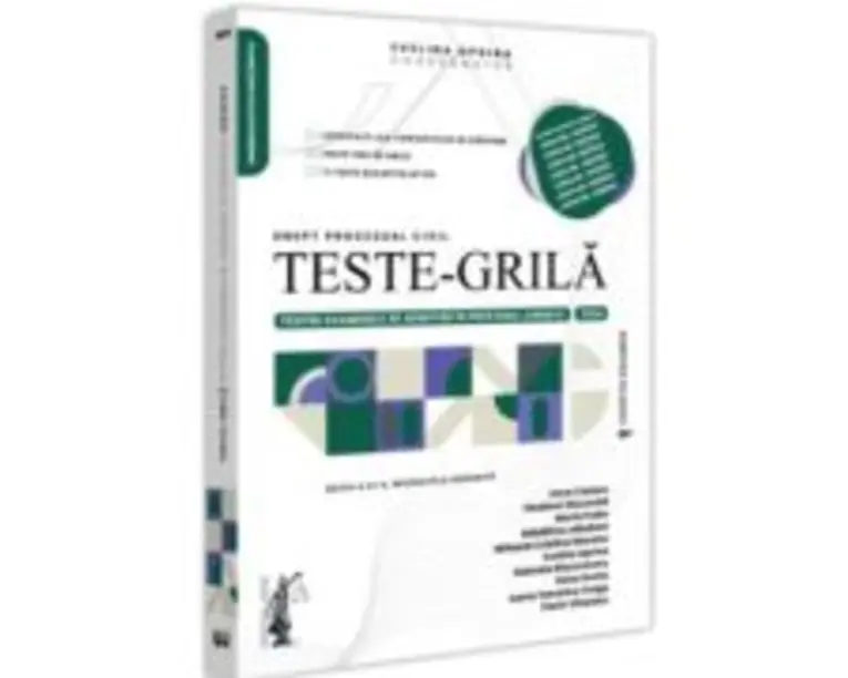 Teste-grila pentru examenele de admitere in profesiile juridice. Drept procesual civil. 2024. Editia a 3-a, revazuta si adaugita - Evelina Oprina