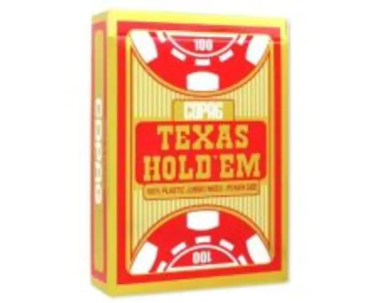 Carti de joc poker, spate rosu, Texas Hold'em