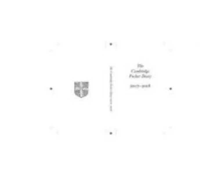 The Cambridge Pocket Diary 20172018