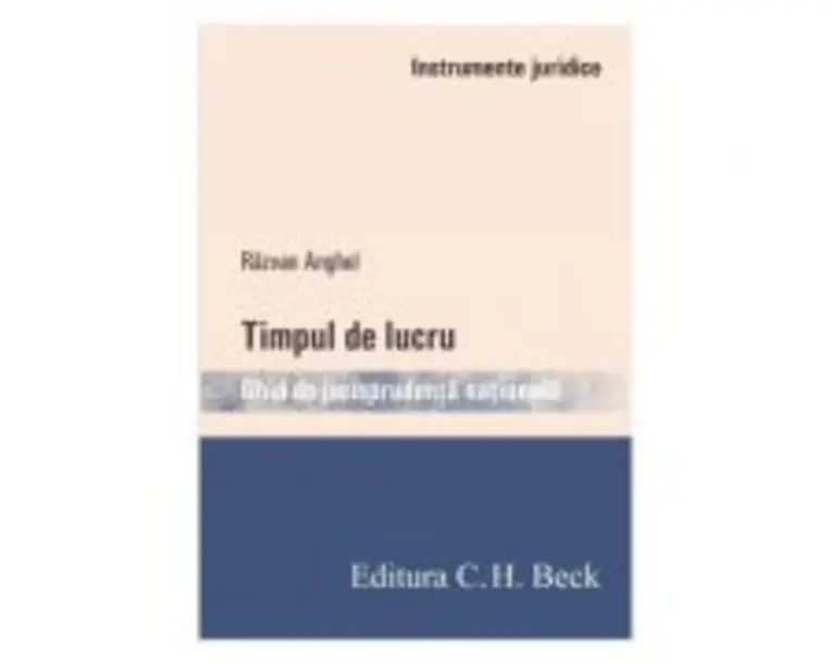 Timpul de lucru. Ghid de jurisprudenta nationala - Razvan Anghel