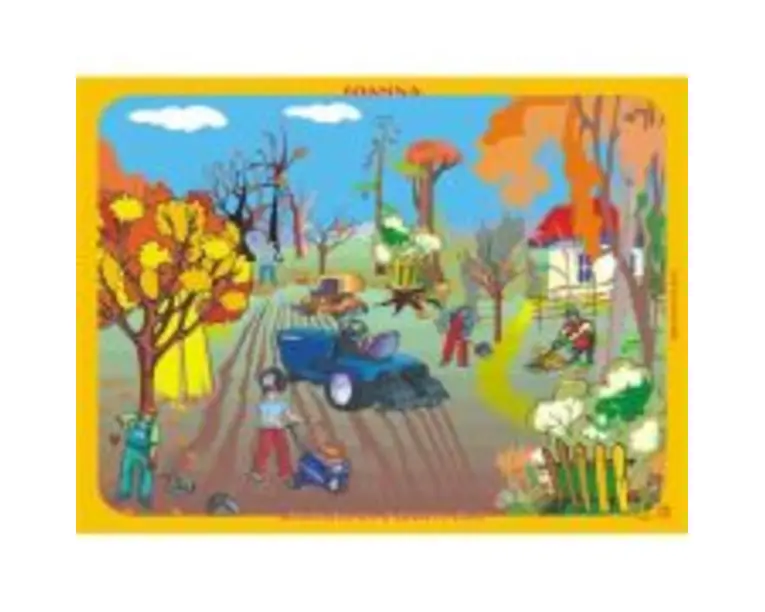 Toamna. Activitatea oamenilor in livada - Lavinia Lala