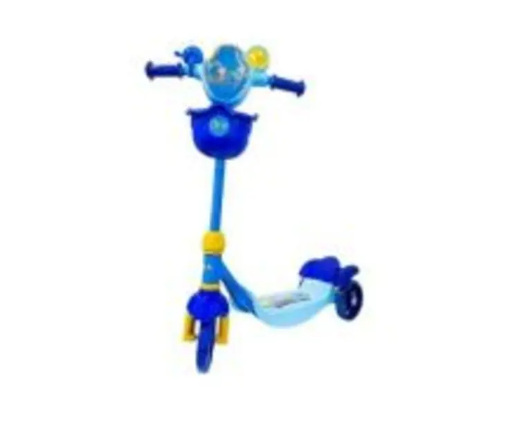Trotineta cu desene, cadru metal, acces. plastic, 72 cm, albastru