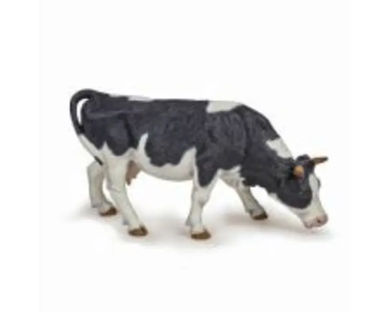 Figurina vaca alb cu negru, Papo