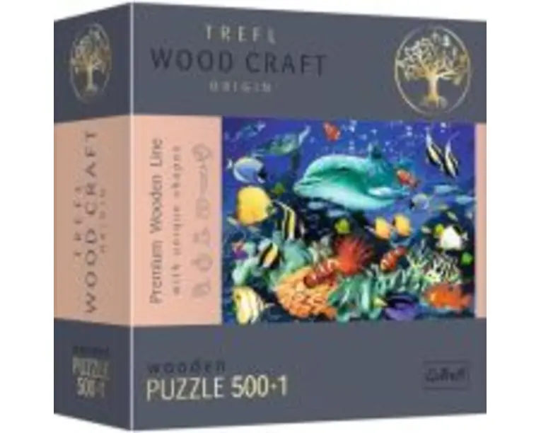 Puzzle din lemn Viata marina 500+1 piese