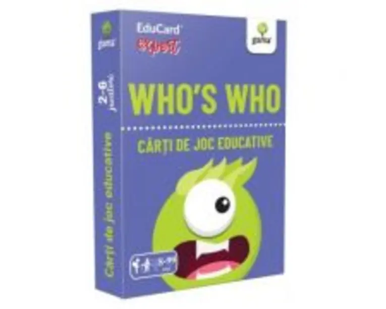 Who's Who. EduCard expert. Carti de joc educative