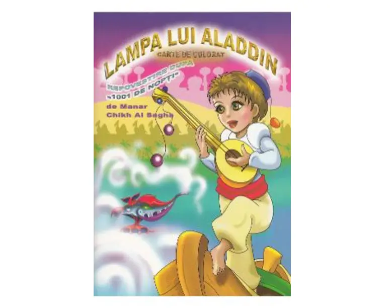 Lampa lui Aladdin - Carte de colorat