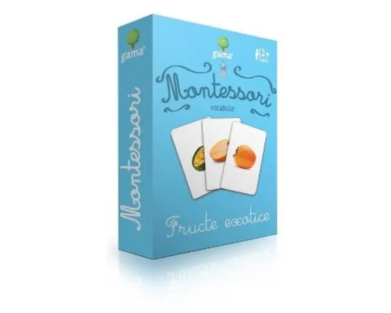 Montessori. Vocabular: Fructe exotice