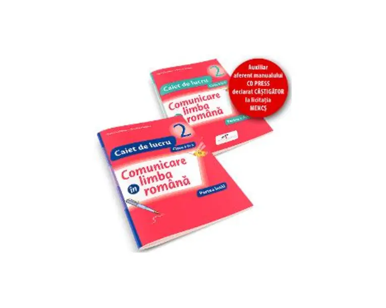Set caiet Comunicare in limba romana cls 2 partea I+partea II - Iliana Dumitrescu
