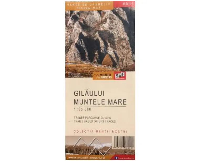 Gilaului. Muntele Mare. Harta de drumetie