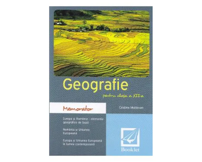 Memorator de geografie - Clasa 12 - Cristina Moldovan