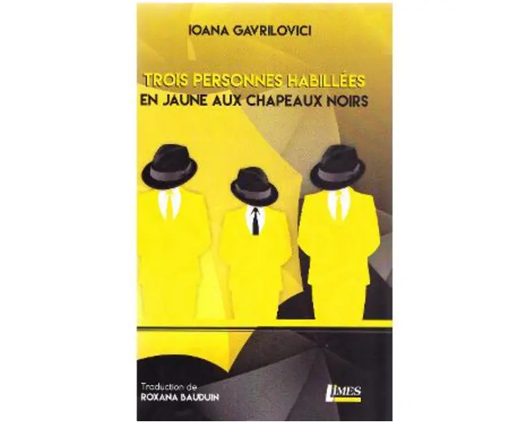 Trois Personnes habillees en jaune aux chapeaux noirs - Ioana Gavrilovici