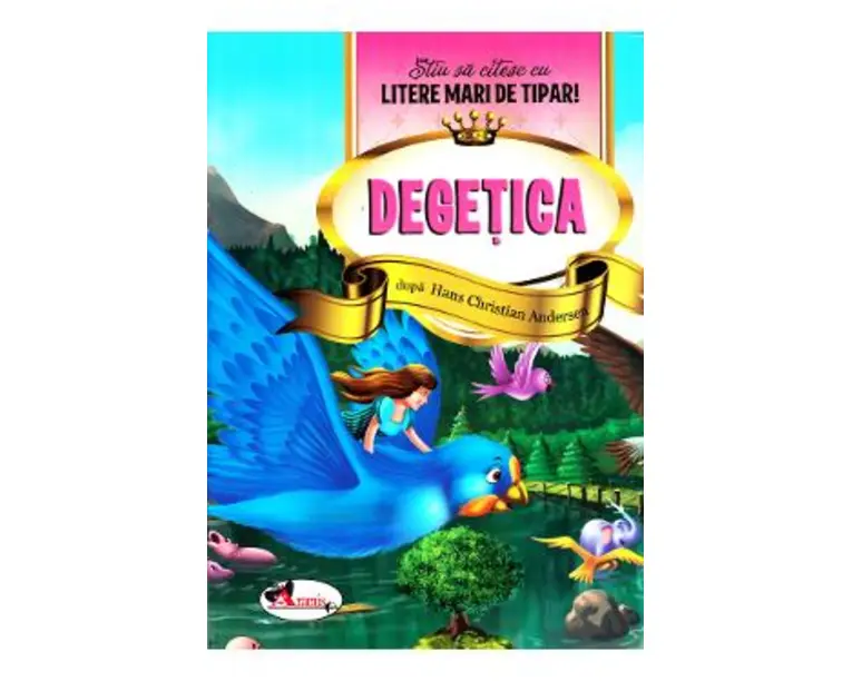 Degetica - Stiu sa citesc cu litere mari de tipar