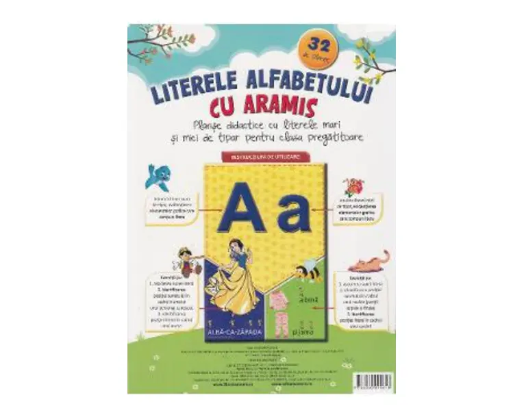 Literele alfabetului cu Aramis (32 de planse)