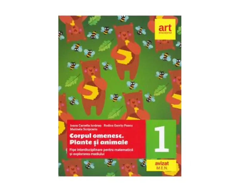 Corpul omenesc. Plante si animale - Clasa 1 - Fise interdisciplinare pentru matematica - Ioana Camelia Iovanas