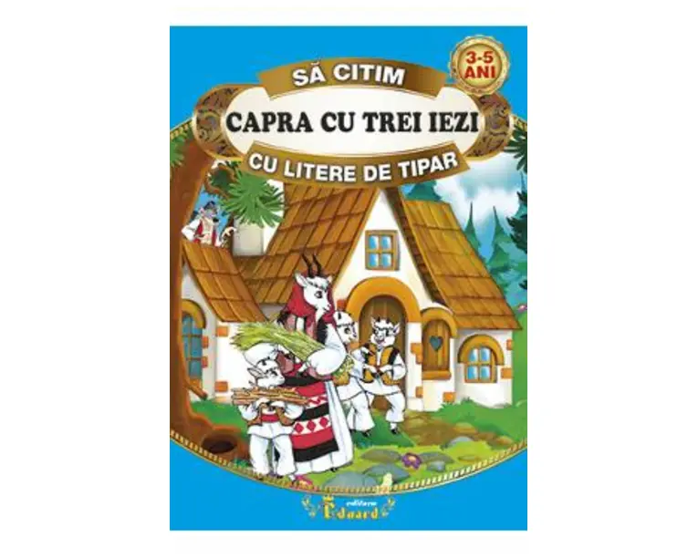 Capra cu trei iezi. Sa citim cu litere de tipar