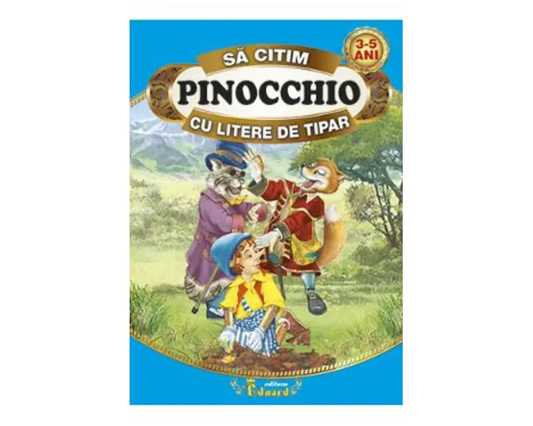 Pinocchio - Sa citim cu litere de tipar