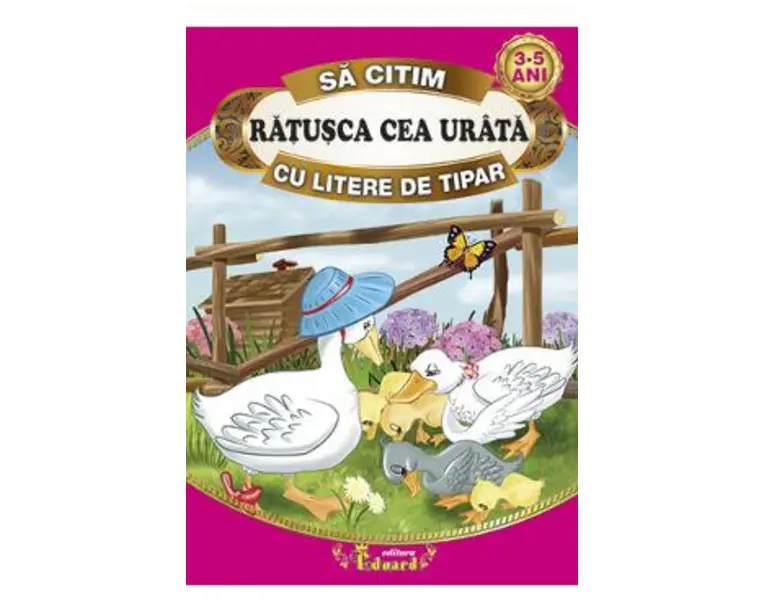 Ratusca cea urata - Sa citim cu litere de tipar
