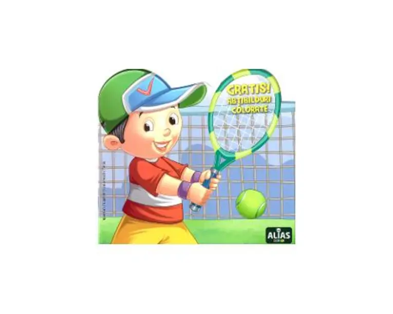 Tenis. Abtibilduri colorate + Jucarie
