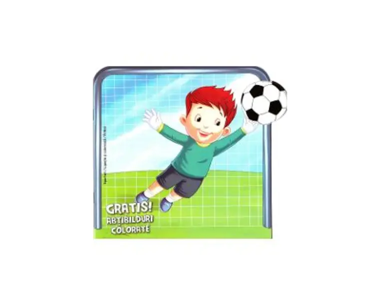 Fotbal. Abtibilduri colorate + Jucarie