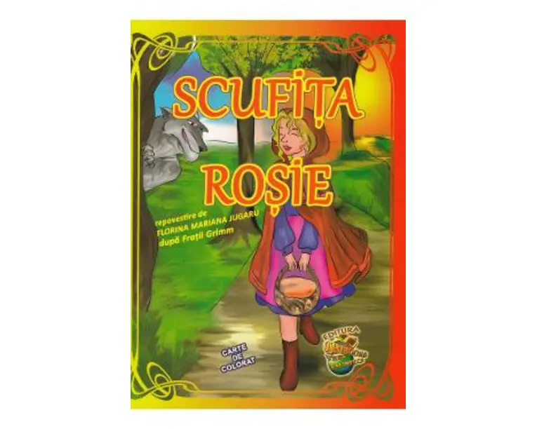 Scufita Rosie. Carte de colorat