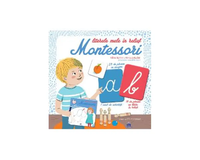 Literele mele in relief. Montessori - Celine Santini, Vendula Kachel