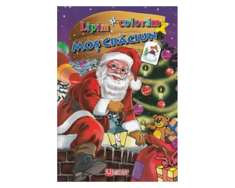 Lipim si coloram Mos Craciun