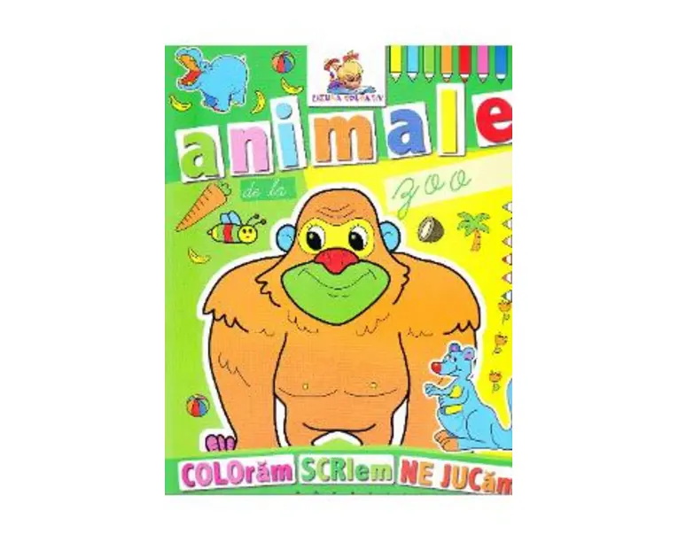 Animale de la Zoo - Coloram, scriem, ne jucam