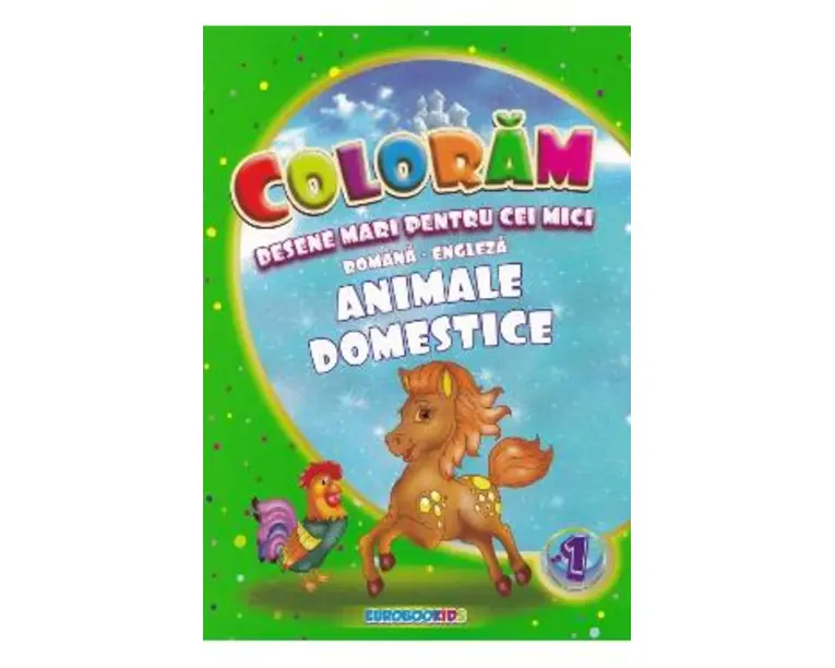 Coloram desene mari pentru cei mici: Animale domestice