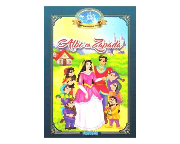 Alba ca Zapada. Carte de colorat cu povesti