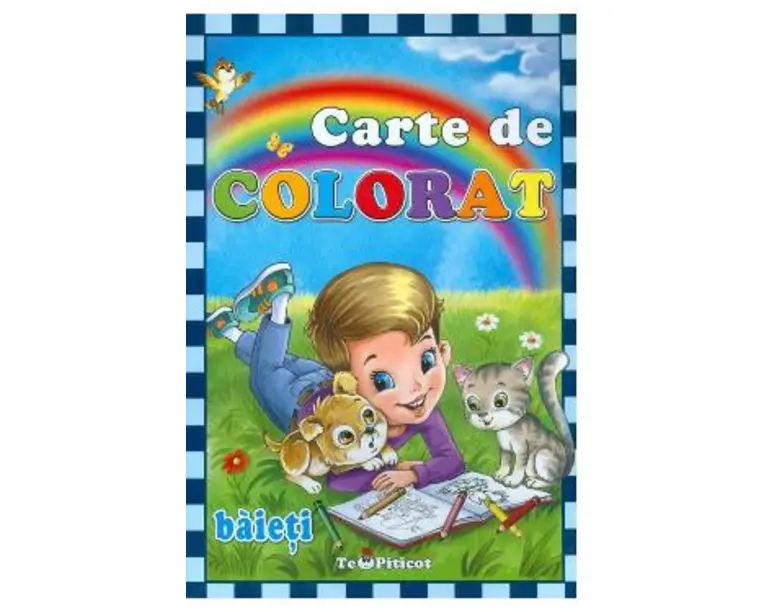 Carte de colorat: Baieti
