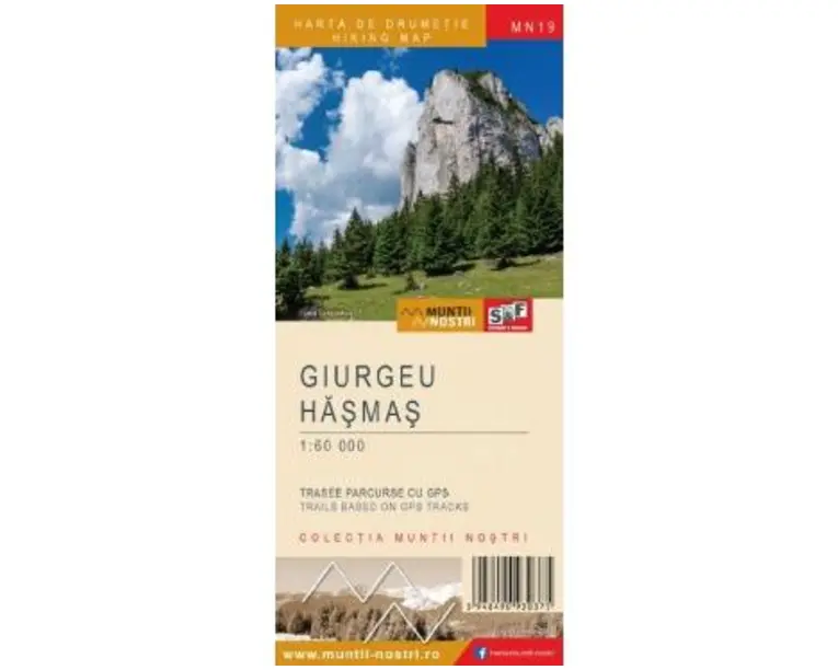 Muntii Giurgeu. Hasmas. Harta de drumetie. Muntii nostri