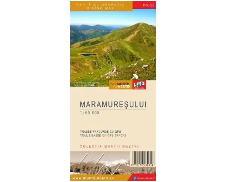 Muntii Maramuresului. Harta de drumetie. Muntii nostri