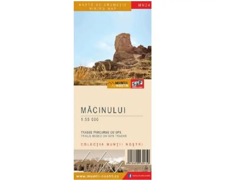 Muntii Macinului. Harta de drumetie. Muntii nostri