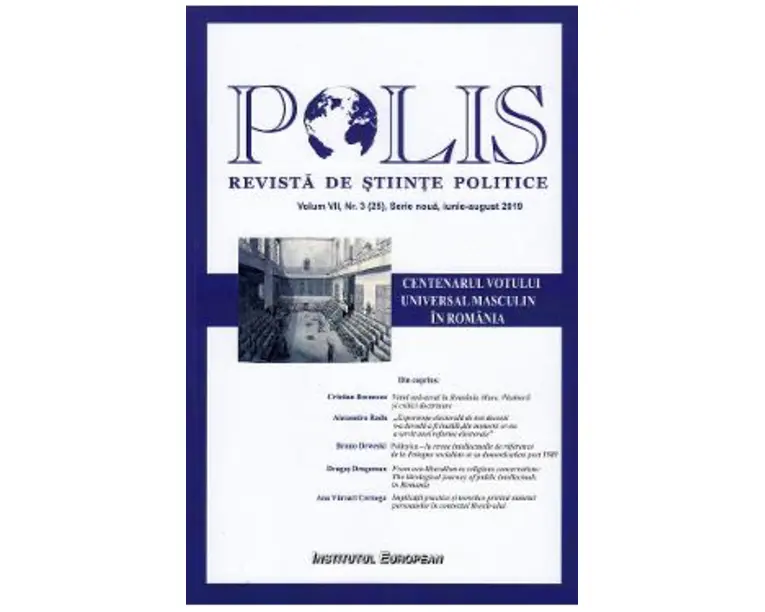Polis Vol.7 Nr.3 (25). Serie noua. Iunie-august 2019. Revista de stiinte politice