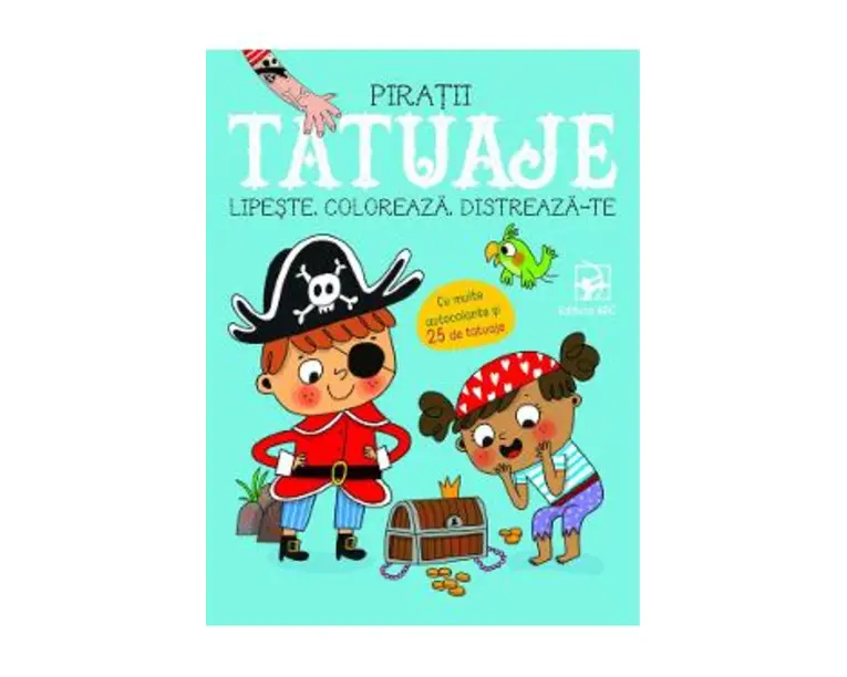 Tatuaje pirati. Lipeste, coloreaza, distreaza-te