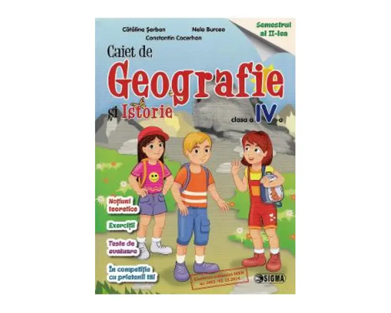 Geografie si istorie - Clasa 4 Sem.2 - Caiet - Mihai Manea