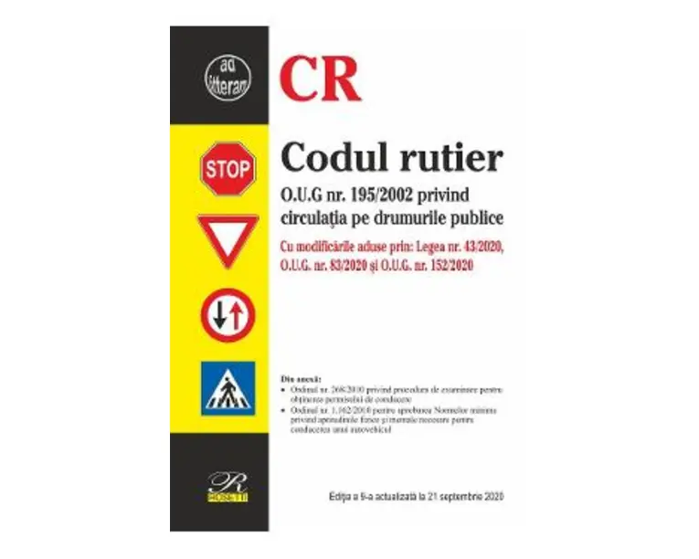Codul rutier. Act. 21 septembrie 2020 Ed.9