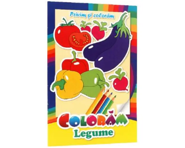 Privim si coloram. Coloram legume