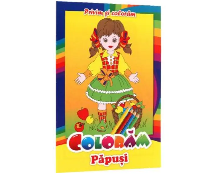 Privim si coloram. Coloram papusi