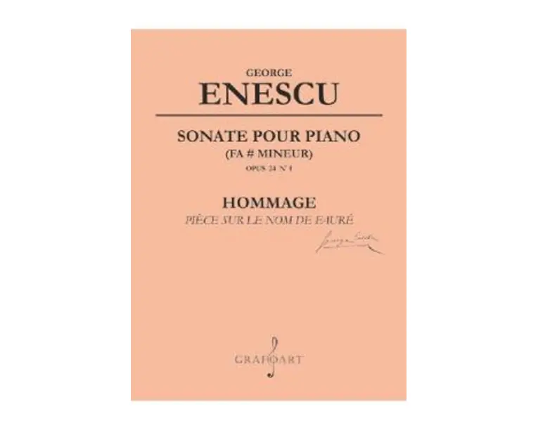 Sonate pour piano (fa mineur) Op.24 Nr.1 - George Enescu