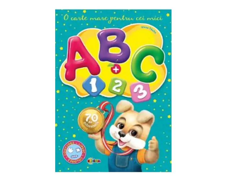 Abc + 123 cu 70 autocolante - Inesa Tautu