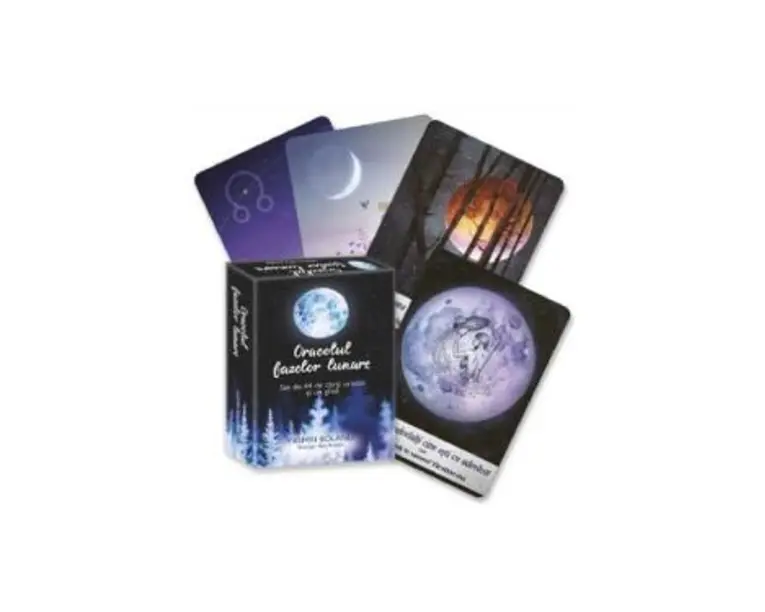 Oracolul fazelor lunare. Set de 44 de carti, oracol si un ghid - Yasmin Boland