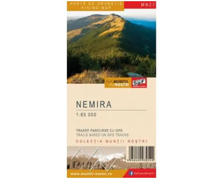 Muntii Nemira. Harta de drumetie. Muntii nostri