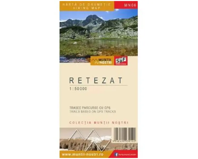 Muntii Retezat. Harta de drumetie. Muntii nostri