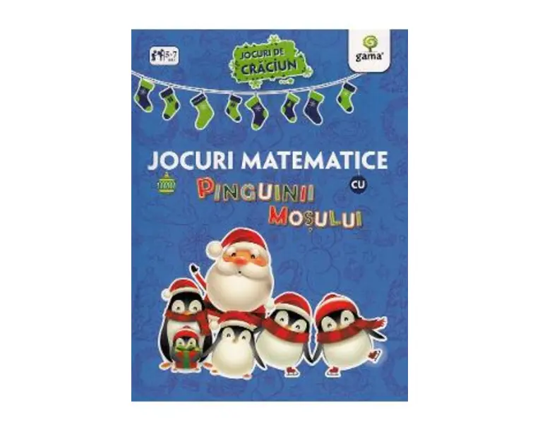 Jocuri de Craciun: Jocuri matematice cu pinguinii Mosului