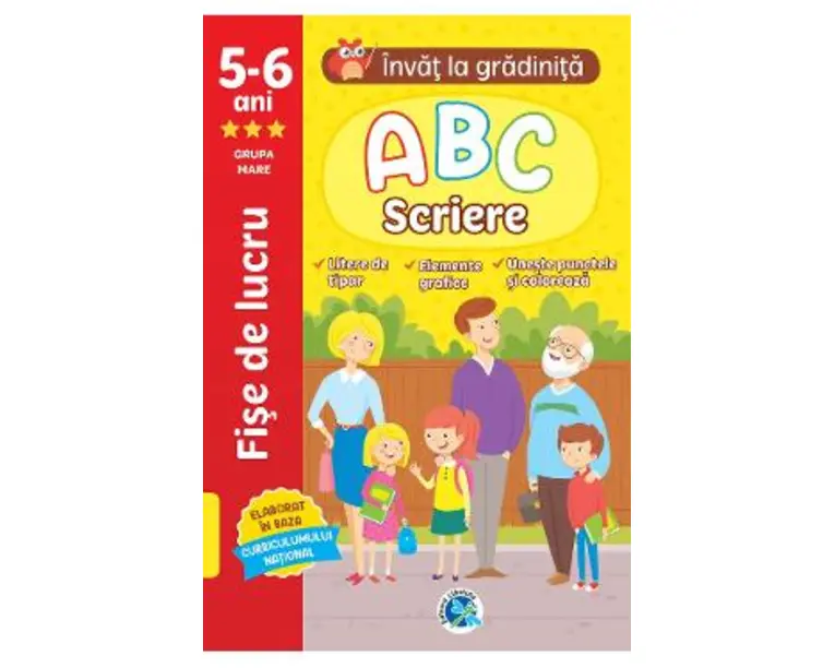 ABC Scriere: 5-6 ani Grupa mare. Invat la gradinita